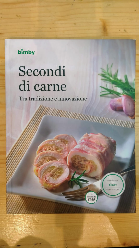 LIBRO RICETTE PER BIMBY "SECONDI DI CARNE" USATO MA IN OTTIME CONDIZIONI